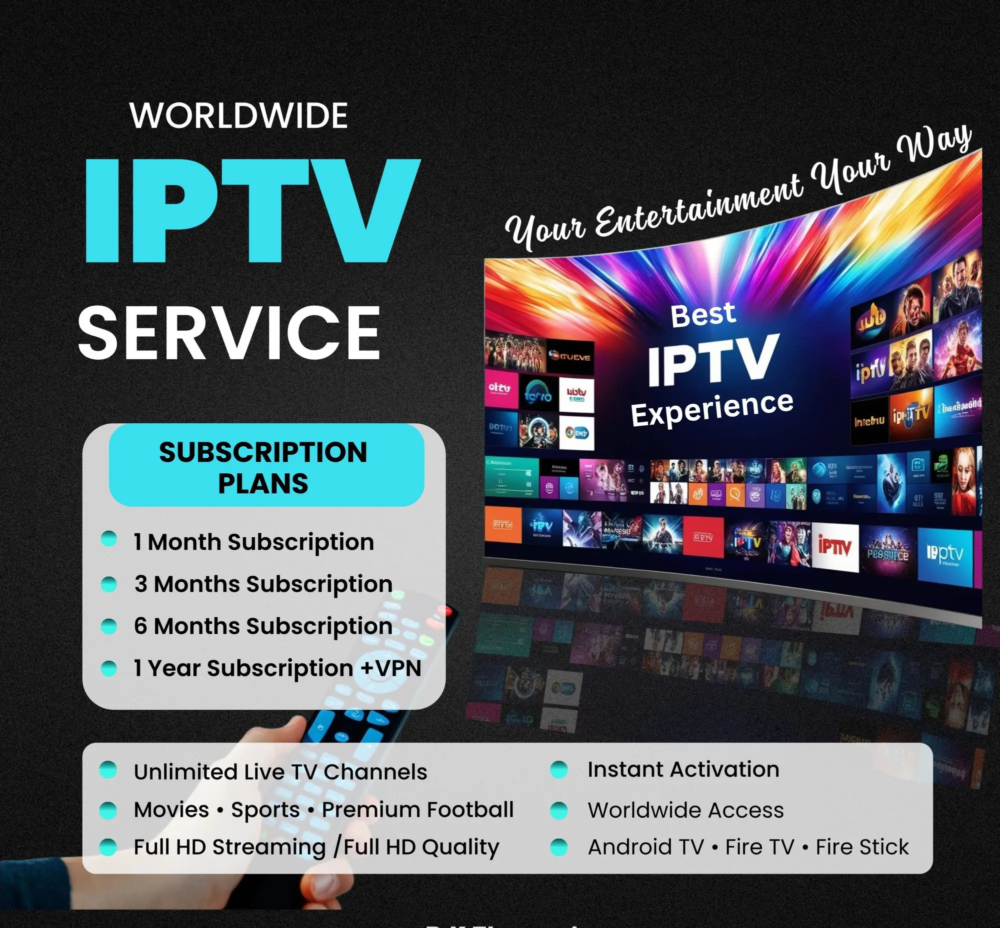 IPTV HD TV for Android Phone/Tablet